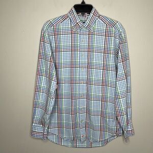 VINEYARD VINES Blue Check Plaid Murray Shirt Button Down Shirt EUC Small S